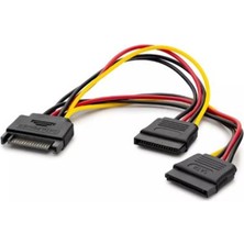 HCS Hadron HDX5519 Sata Power Kablo Dökme 15CM Siyah (Kdo)
