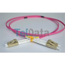 Teldata TLD-LCLCOM41 Lc-Upc-Lc-Upc mm Dx Om4 1 Metre Fıber Optık Patchcord (Kdo)