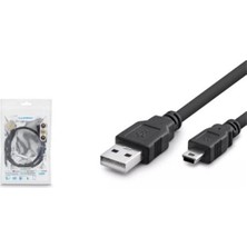 Nodar Hadron HDX7524 USB Mini V3-5pin To USB Kablo 50CM Siyah (Kdo)