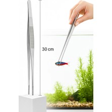 Uravas Store Uzun 30 cm Çelik Cımbız - Akvaryum Maşası