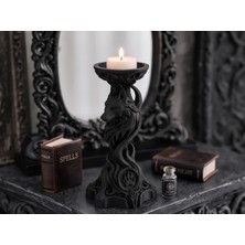 Nokta Labs Gotik Kurt Figürlü Tealight Mumluk - 3D Dekoratif Mum Standı - Goth Wolf Tealight Candle Holder