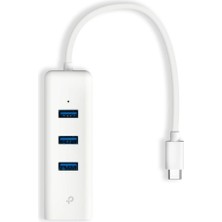 Tp-Link UE330C 10-100-1000 Mbps 3.0 Type C Ethernet Çevirici + 3 Port USB Çoğaltıcı (Kdo)