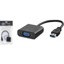 Hadron HDX7779 Usb3.0 To VGA F Çevirici 1080P Siyah (Kdo)