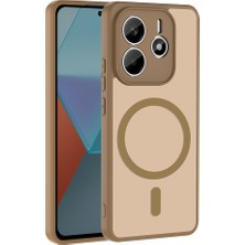Alan Tech Xiaomi Redmi Note 14 4g Kılıf M-Safe Şarj Özellikli Zore Babet Kapak