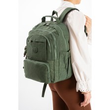 Baginn Unisex Okul Çantası Lise Ortaokul Üniversite Sırt Çantası 40*30 cm Hafif Klinkır Kumaş Çok Cepli 3s