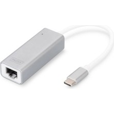 Digitus DN-3024 USB Type C  Gigabit Ethernet Adaptörü, 1X10-100-1000 Port,1xusb Tip C Erkek Port (Kdo)