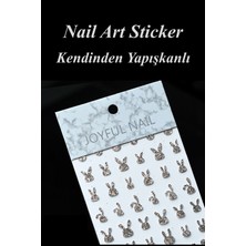 Easy Beauty Nail Art Sticker Kendinden Yapışkanlı, Tırnak Süsleme, Tırnak Dövmesi Stikır