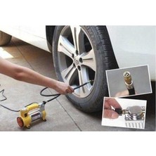 Uravas Store Metal Gövdeli ve Işıklı Mini Araç Hava Kompresörü