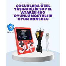 Uravas Store Şarjlı Taşınabilir El Oyun Konsolu 400 Oyun