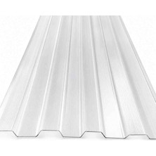 Trapez Polikarbon Şeffaf Çatı Kaplama,kalınlık;3mm UZUNLUK;100CM GENIŞLIK;90CM