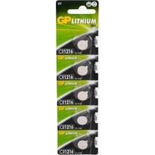 Gp CR1216 3 Volt Lityum Pil 5 Li Paket