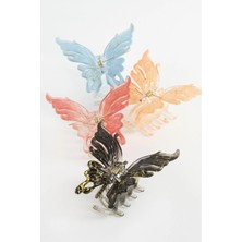 Uravas Store Kelebek Renkli Mandal Toka 9 cm