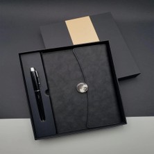 Uravas Store Promosyon Defter Kalem Seti Siyah Renk