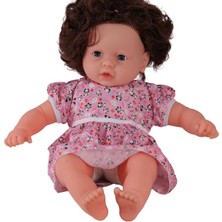 ALK 0073 60 cm Dolgu Gövdeli Saçlı Büyük Bebek
