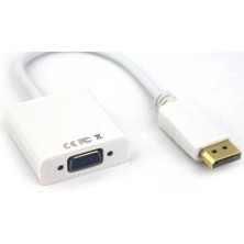 Vcom CG603-0.15 Beyaz Display Port Erkek To VGA Dişi Dönüştürücü (Kdo)