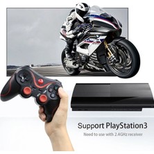 Uravas Store Kırmızı Bluetooth Bağlantılı Gamepad, Pc Uyumlu, Telefona Takılabilir Oyun Kolu - Elektronik