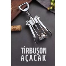 ALK Tirbuşon Basınçlı Pratik Tirbuşon Şarap ve Şişe Açacağı Kolay Kullanım Çelik 721046