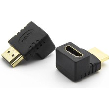 Vcom CA319 HDMI Erkek To HDMI Dişi L Vertical Çevirici (Kdo)