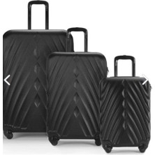 Wexta WX-400 Yağ Yeşili 3lü Set Valiz (Kdo)