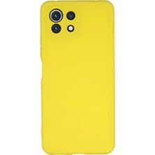 Mariposa Secret Newface Xiaomi Mi 11 Lite Kılıf Nano Içi Kadife Silikon - Sarı