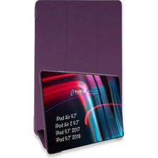 Mariposa Secret Newface Apple iPad 5 Air 9.7 Kılıf Tablet Smart Kılıf - Mor