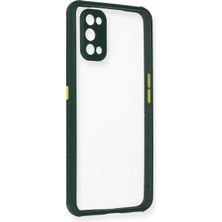 Mariposa Secret Newface Realme 7 Pro Kılıf Miami Şeffaf Silikon - Koyu Yeşil