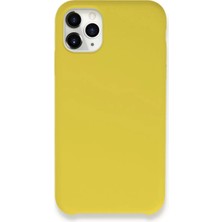 Mariposa Secret Newface Apple iPhone 11 Pro Max Kılıf Lansman Legant Silikon - Sarı