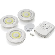 Üreticiniz Uzaktan Kumandalı 3lü LED Lamba Seti