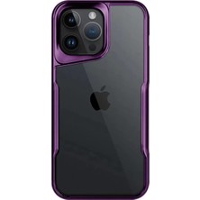 Mariposa Secret Newface Apple iPhone 15 Pro Max Kılıf Boyi Silikon Kapak - Derin Mor