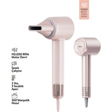 Uravas Store Şampanya Bldc Turbo Motor Saç Kurutma - Şekil Makinesi 1500W 3-Kdm.hız 4-Kdm.ısıayar=sıcak-Ilık-Hafif-Soğuk SHD-1739