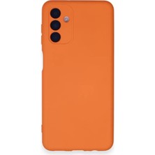 Mariposa Secret Newface Samsung Galaxy A14 4g Kılıf Nano Içi Kadife Silikon - Turuncu