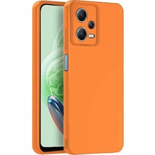 Mariposa Secret Newface Xiaomi Redmi Note 12 Pro 5g Kılıf Nano Içi Kadife Silikon - Turuncu