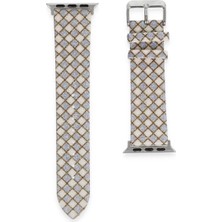 Mariposa Secret Newface Apple Watch 38MM Karo Motif Kordon - Lila