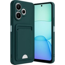 Mariposa Secret Newface Xiaomi Redmi 13 4g Kılıf Kelvin Kartvizitli Silikon - Koyu Yeşil