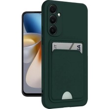 Mariposa Secret Newface Samsung Galaxy A55 5g Kılıf Kelvin Kartvizitli Silikon - Koyu Yeşil