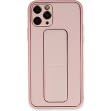 Mariposa Secret Newface Apple iPhone 11 Pro Kılıf Coco Deri Standlı Kapak - Pembe