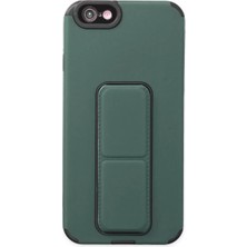 Mariposa Secret Newface Apple iPhone 6 Kılıf Mega Standlı Silikon - Yeşil