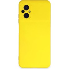 Mariposa Secret Newface Xiaomi Poco M5 Kılıf Nano Içi Kadife Silikon - Sarı