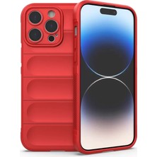 Mariposa Secret Newface Apple iPhone 13 Pro Max Kılıf Optimum Silikon - Kırmızı