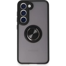 Mariposa Secret Newface Samsung Galaxy S24 Fe Kılıf Montreal Yüzüklü Silikon Kapak - Siyah