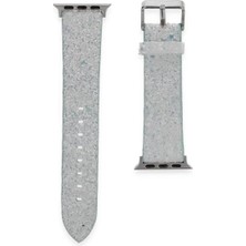 Mariposa Secret Newface Apple Watch 42MM Starry Taşlı Kordon - Mavi