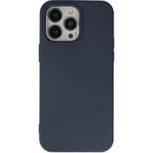 Mariposa Secret Newface Apple iPhone 15 Pro Kılıf Nano Içi Kadife Silikon - Lacivert