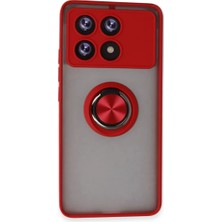 Mariposa Secret Newface Xiaomi Poco X6 Pro Kılıf Montreal Yüzüklü Silikon Kapak - Kırmızı