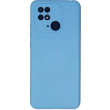 Mariposa Secret Newface Xiaomi Redmi 10C Kılıf Nano Içi Kadife Silikon - Mavi