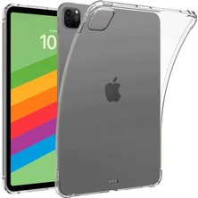 Mariposa Secret Newface Apple iPad Pro 13 (2024) Kılıf Anti Shock Tablet Silikon - Şeffaf