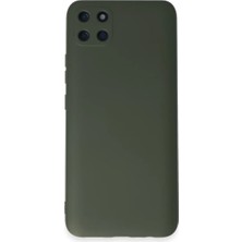 Mariposa Secret Newface Realme C11 Kılıf Nano Içi Kadife Silikon - Koyu Yeşil