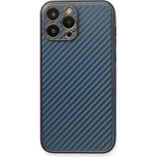 Mariposa Secret Newface Apple iPhone 13 Pro Max Kılıf Coco Karbon Silikon - Mavi
