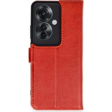 Mariposa Secret Newface Oppo Reno 11F Kılıf Trend S Plus Kapaklı Kılıf - Kırmızı