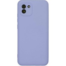 Mariposa Secret Newface Samsung Galaxy A03 Kılıf Nano Içi Kadife Silikon - Lila