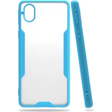 Mariposa Secret Newface Samsung Galaxy A01 Core Kılıf Platin Silikon - Mavi